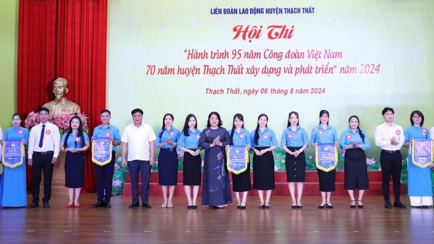 Sôi nổi Hội thi “Hành trình 95 năm Công đoàn Việt Nam, 70 năm huyện Thạch Thất xây dựng và phát triển”