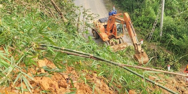 Sạt lở nghiêm trọng khiến quốc lộ nối Lai Châu và Điện Biên bị chia cắt