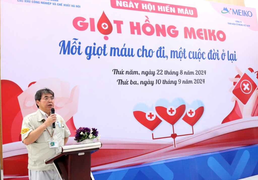 Lan tỏa tinh thần hiến máu tình nguyện tại Công ty TNHH Điện tử Meiko Việt Nam