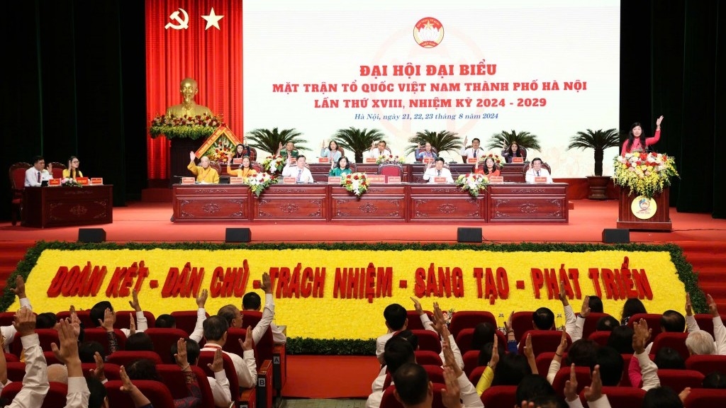 Hiệp thương cử nhân sự Ủy ban MTTQ Việt Nam thành phố Hà Nội khóa XVIII gồm 145 người