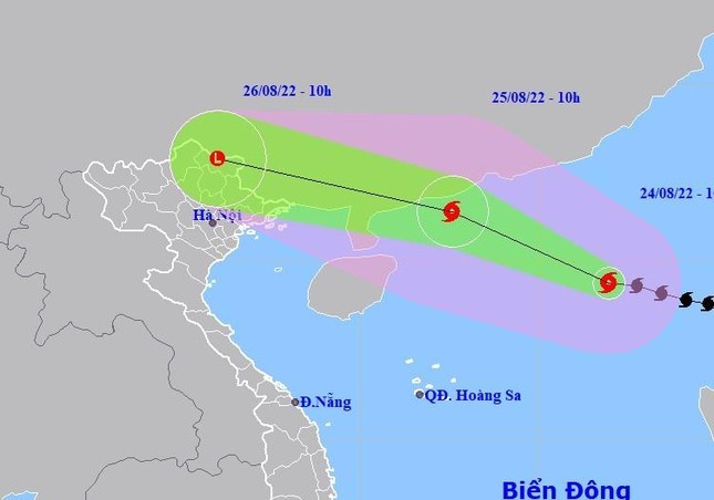 Bão số 3 được dự báo rất mạnh, di chuyển theo hướng Tây Tây Bắc