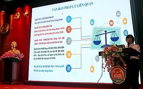 Sơn Tây: Trên 300 cán bộ Công đoàn được tập huấn nghiệp vụ