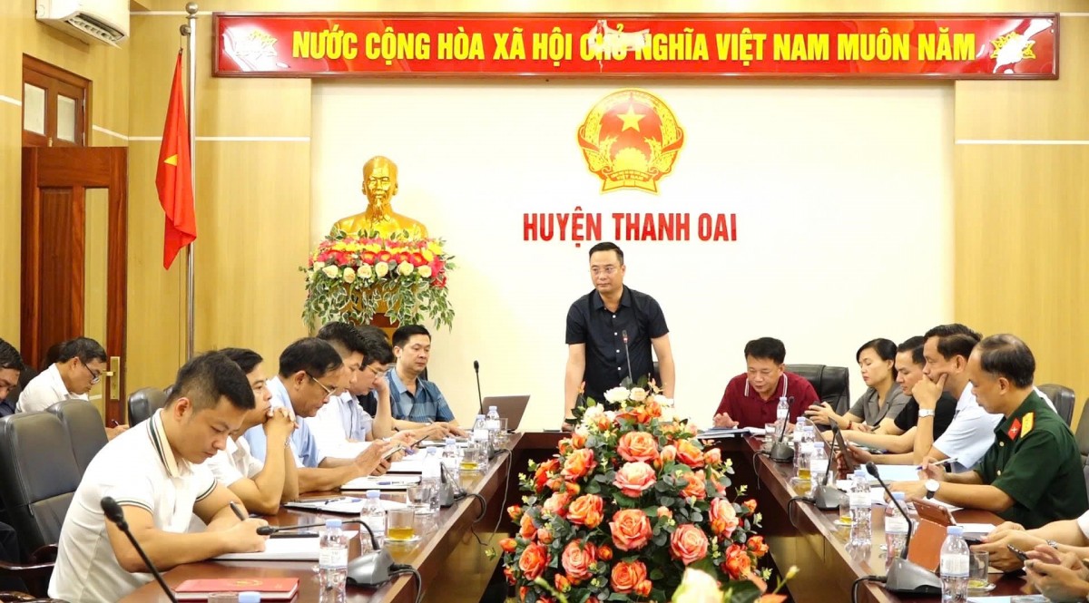 Huyện Thanh Oai: Đảm bảo an toàn tính mạng cho người dân trước bão số 3