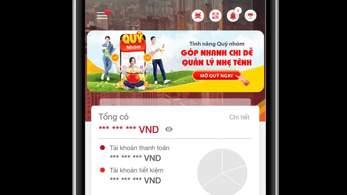 Thu chi minh bạch với tính năng Quỹ nhóm trên App HDBank