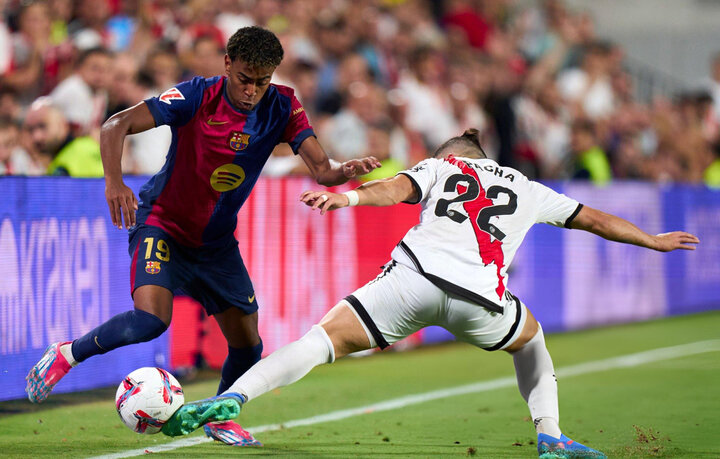 Yamal chưa từng ghi bàn cho Barcelona ở Champions League. (Ảnh: Getty Images)