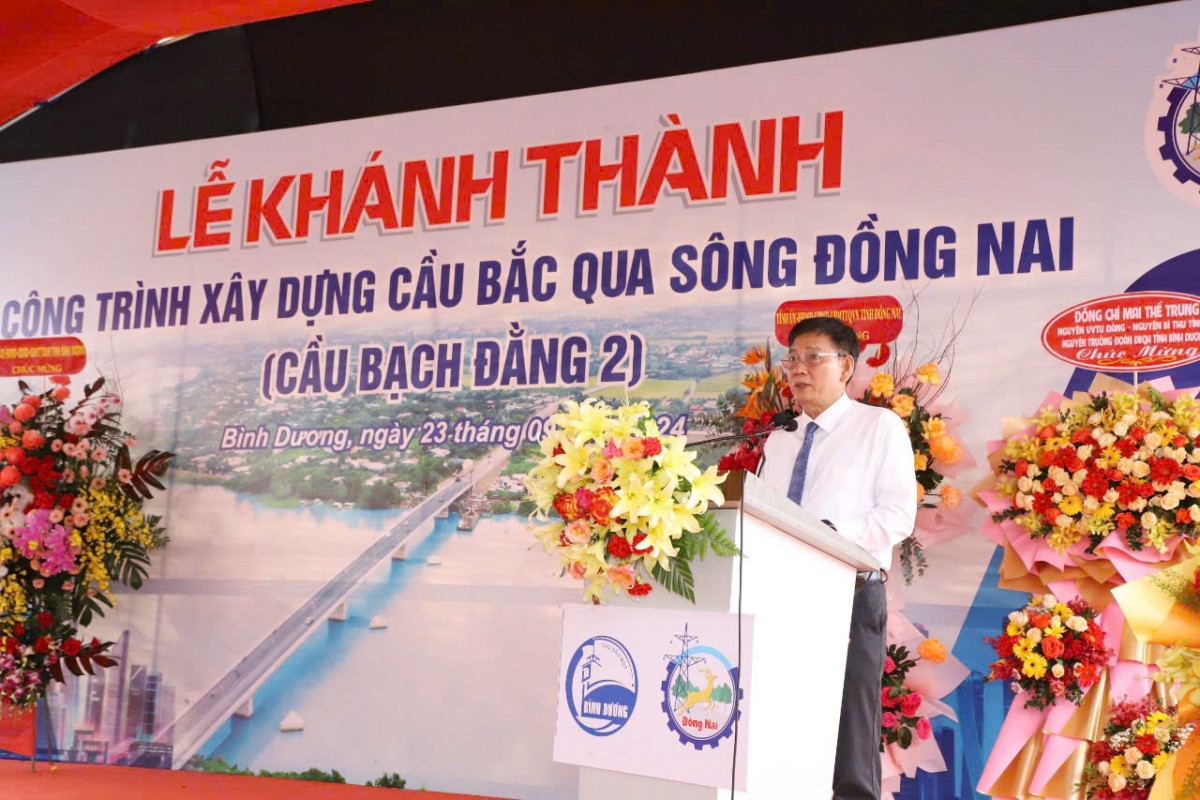 Chính thức đưa cầu Bạch Đằng 2 nối tỉnh Bình Dương và tỉnh Đồng Nai vào sử dụng