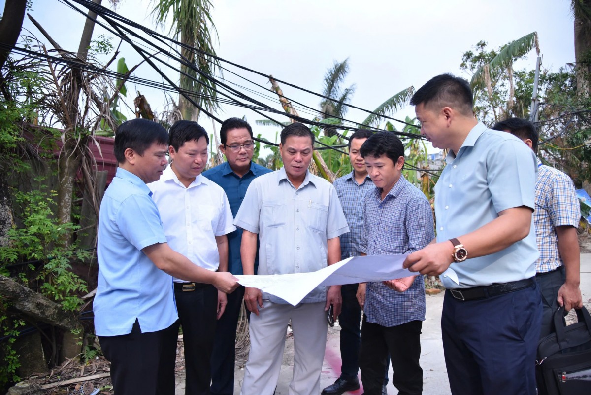 Chủ tịch UBND thành phố Hải Phòng kiểm tra công tác giải phóng mặt bằng các Dự án trong quy hoạch tổng thể Cảng Hàng không quốc tế Cát Bi