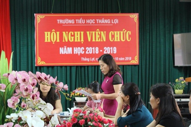 truong tieu hoc thang loi to chuc hoi nghi cbvc nam hoc 2018 2019