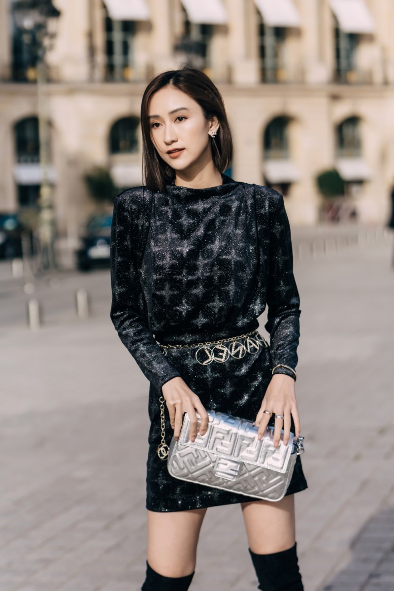 a hau ha thu mix do chuan fashionista tai pho paris