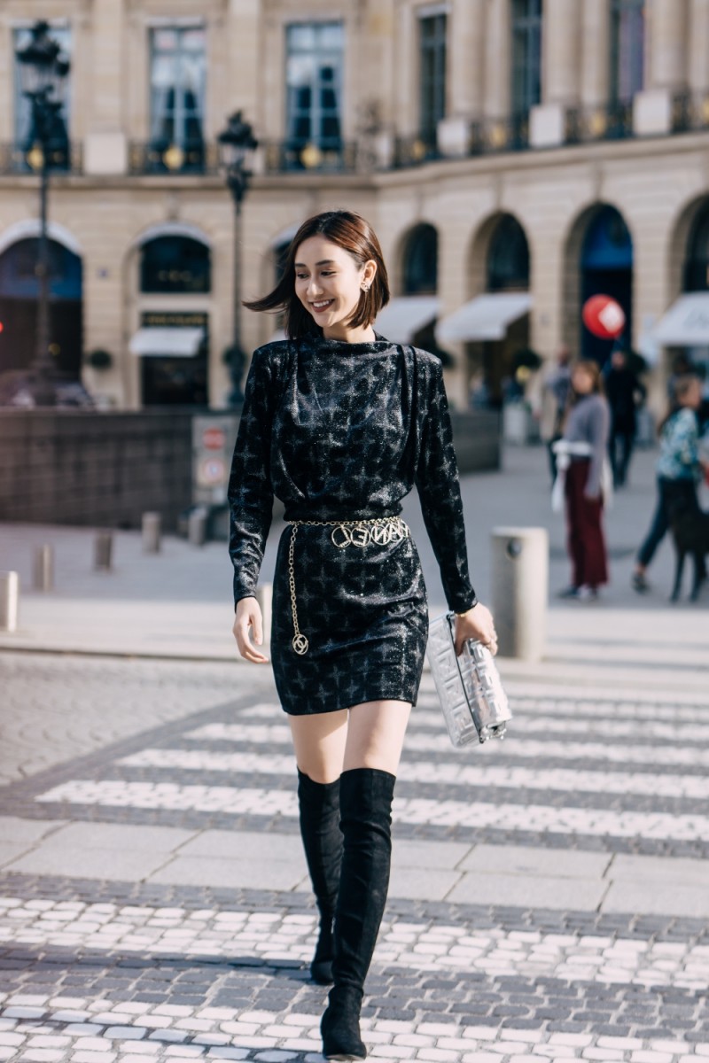 a hau ha thu mix do chuan fashionista tai pho paris