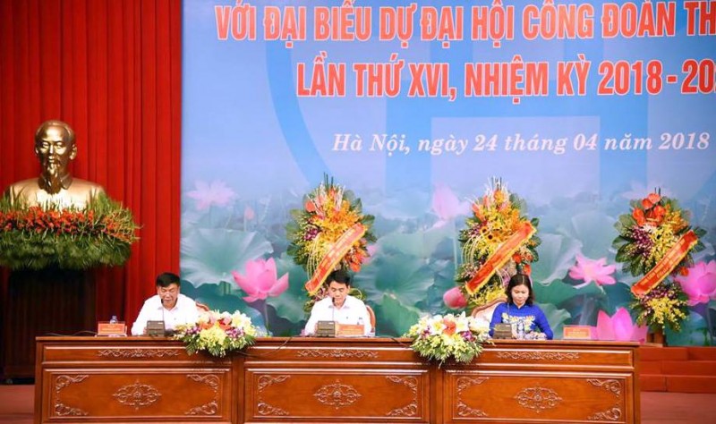 dai hoi cong doan thanh pho ha noi lan thu xvi nhiem ky 2018 2023 thanh cong tot dep