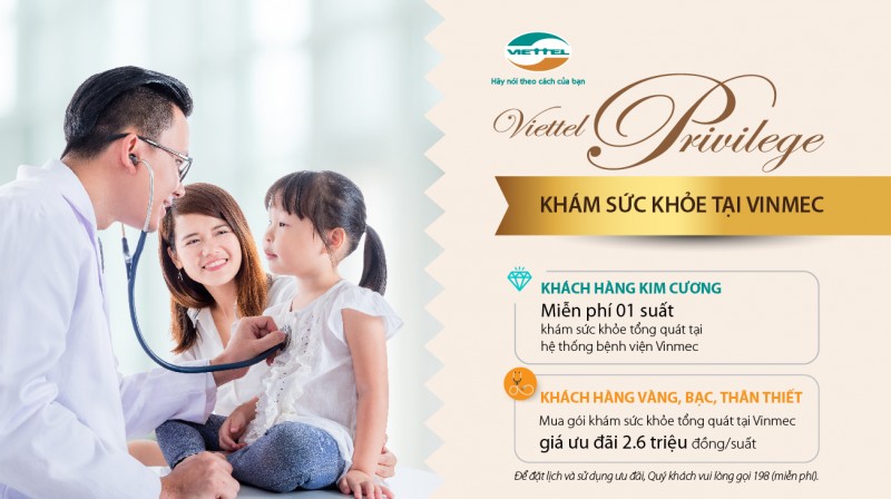 Viettel tri ân khách hàng thân thiết gói khám sức khỏe tại khách sạn 5 sao