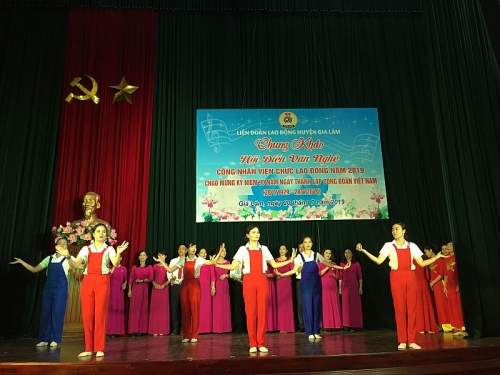 tung bung hoi dien van nghe cnvcld huyen gia lam nam 2019