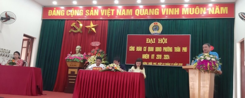 Đại hội Công đoàn phường Trần Phú, quận Hoàng Mai lần thứ V nhiệm kỳ 2019-2024