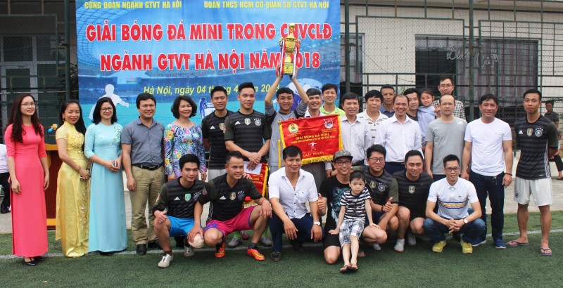 be mac giai bong da mini trong cnvcld nganh gtvt ha noi nam 2018