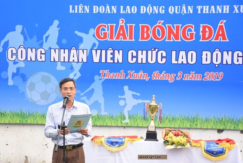 soi noi giai bong da cnvcld quan thanh xuan nam 2019