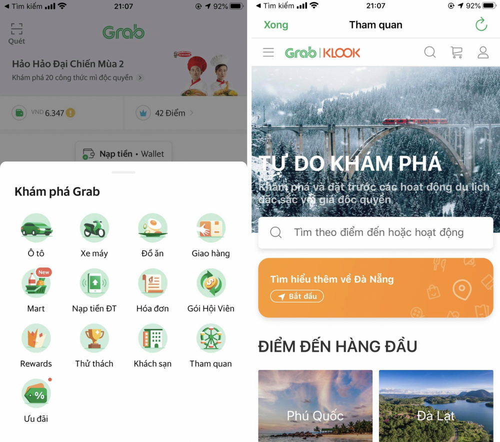 Grab và Klook mang đến trải nghiệm du lịch hấp dẫn trong bối cảnh “bình thường mới”