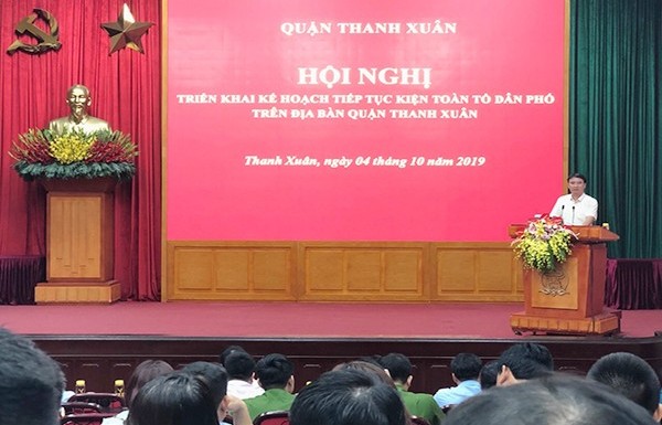 Quận Thanh Xuân: Tiếp tục tổ chức hội nghị kiện toàn tổ dân phố