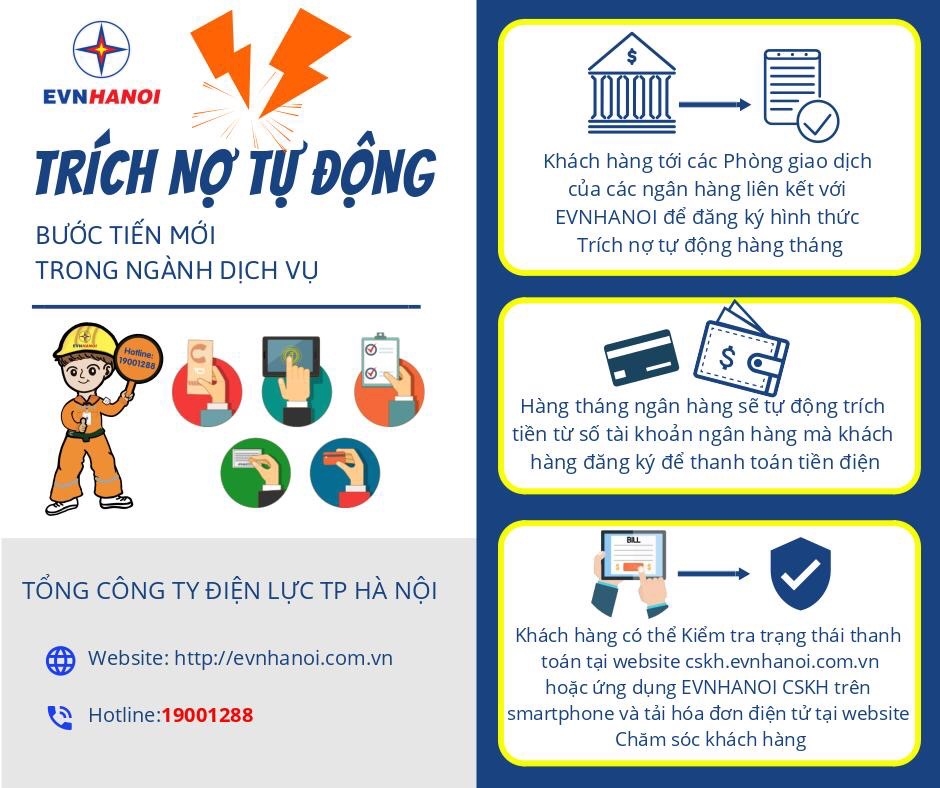 Thanh toán tiền điện qua ngân hàng và các tổ chức trung gian: Tiện lợi, an toàn