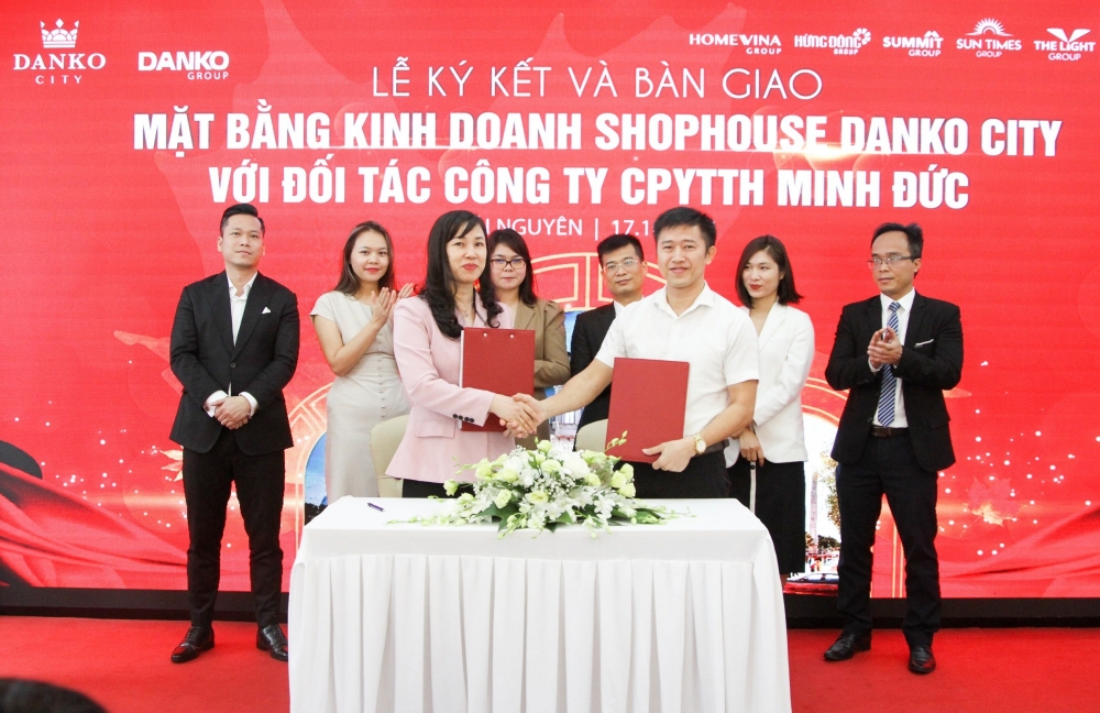 Chính thức ký kết và bàn giao mặt bằng kinh doanh shophouse Danko City