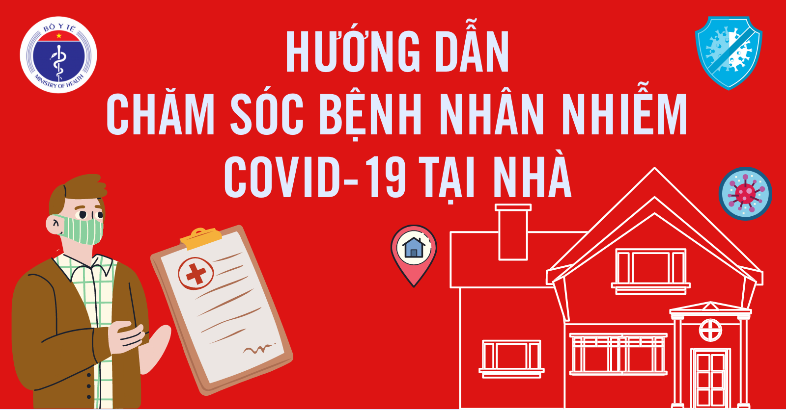 [Infographic] Hướng dẫn chăm sóc bệnh nhân nhiễm Covid-19 tại nhà