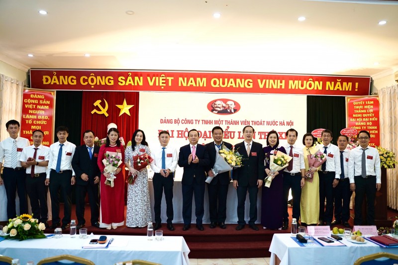 cong ty tnhh mtv thoat nuoc ha noi to chuc thanh cong dai hoi dang bo cong ty