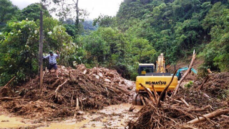 Lai Châu vẫn còn 9 người mất tích do mưa lũ