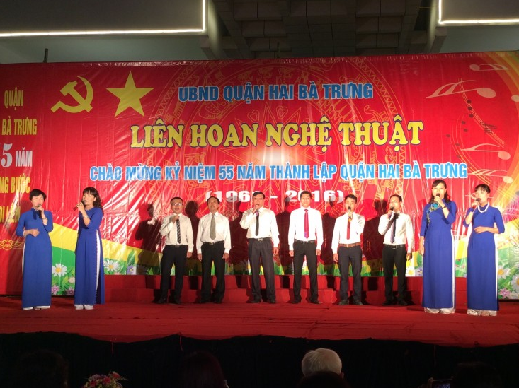 Liên hoan nghệ thuật chào mừng kỷ niệm 55 năm thành lập quận Hai Bà Trưng