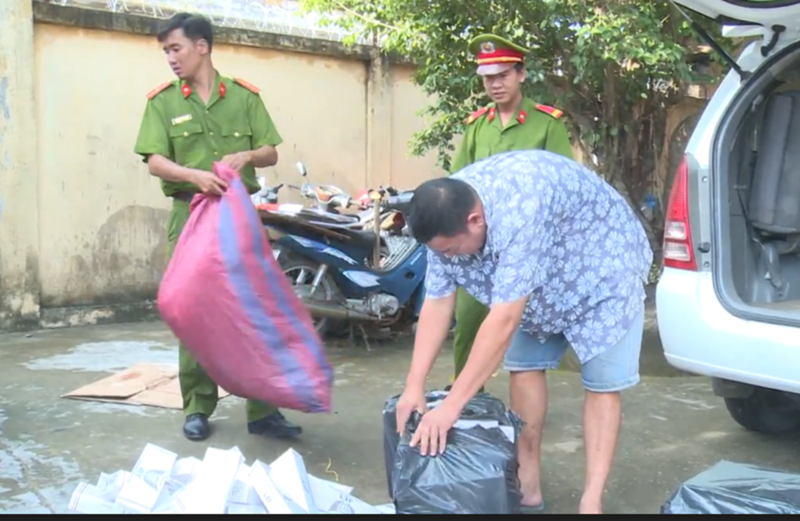 o to cho 5000 goi thuoc la lau