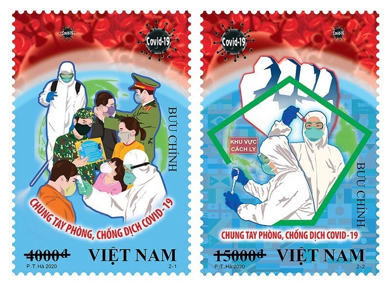 Phát hành bộ tem “Chung tay phòng, chống dịch COVID-19”