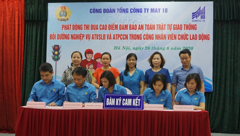 Tổng Công ty May 10 phát động thi đua bảo đảm an toàn giao thông