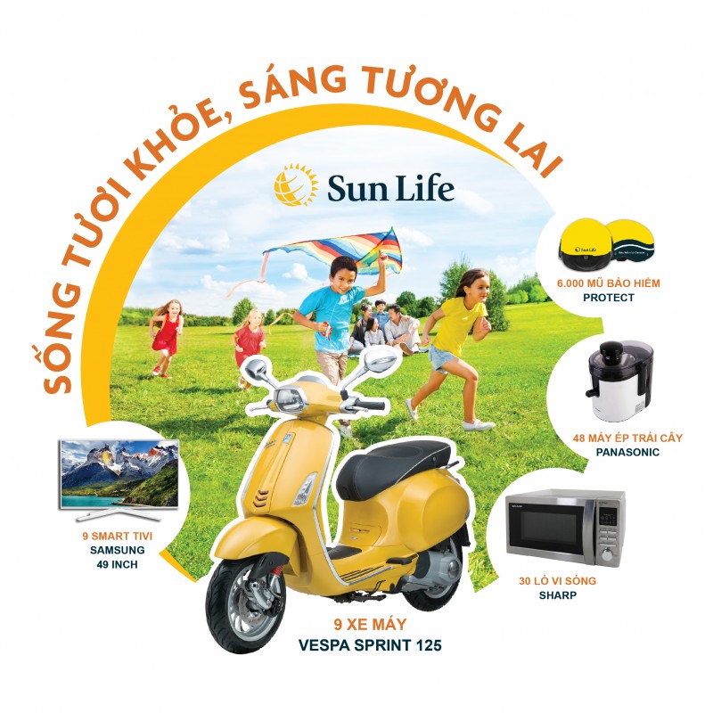 Quà tặng liền tay với chương trình “Sống tươi khỏe, Sáng tương lai” của Sun Life