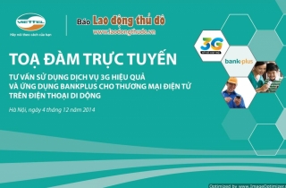 Tư vấn sử dụng dịch vụ 3G và ứng dụng BankPlus trên điện thoại di động