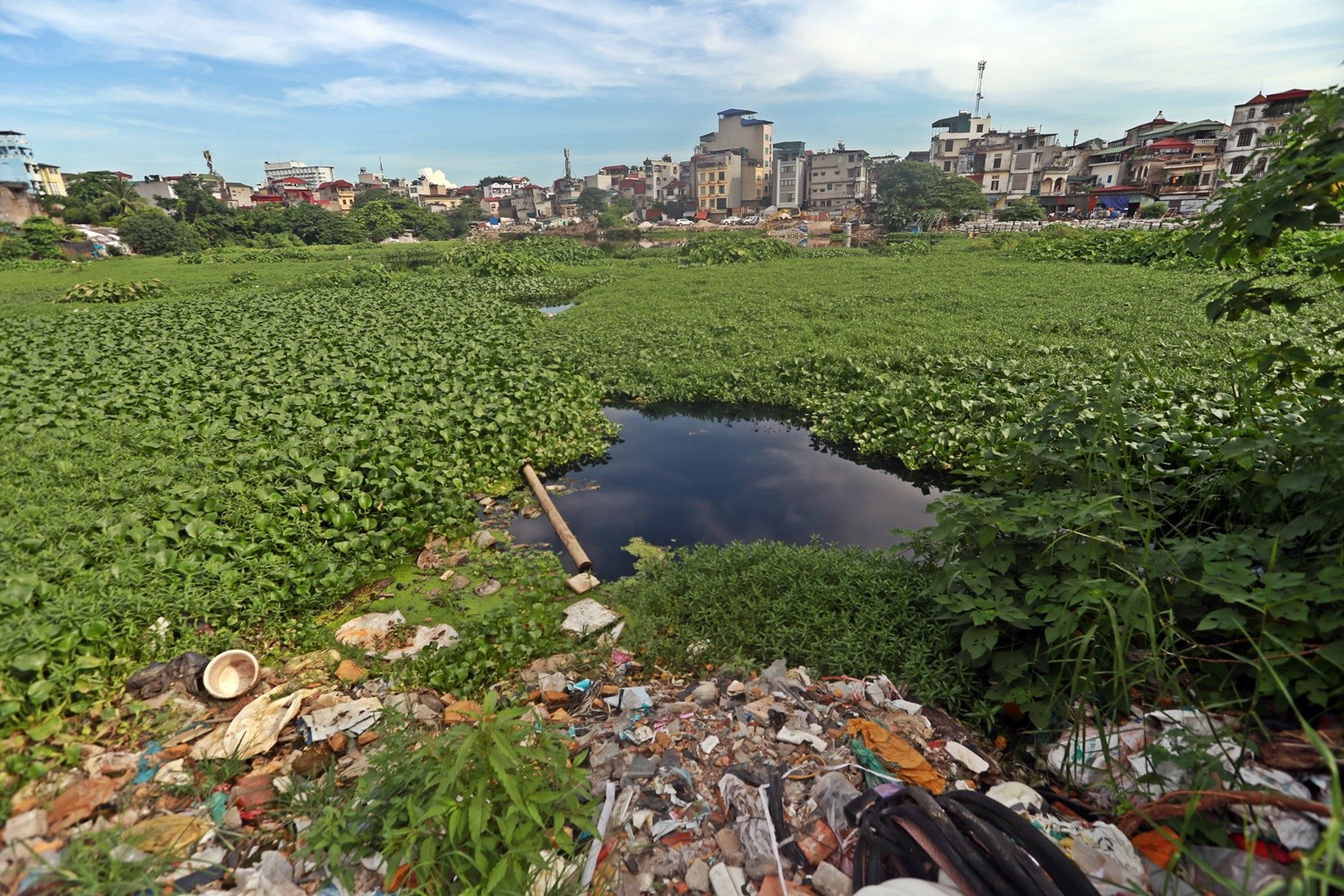 ha noi can canh rac thai bua vay ho linh quang