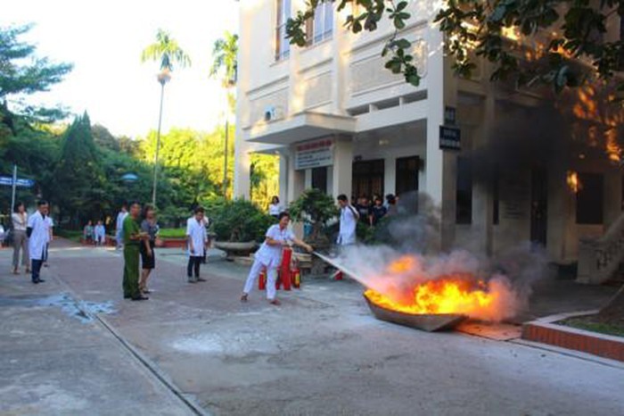 dien tap chua chay tai benh vien tam than ha noi