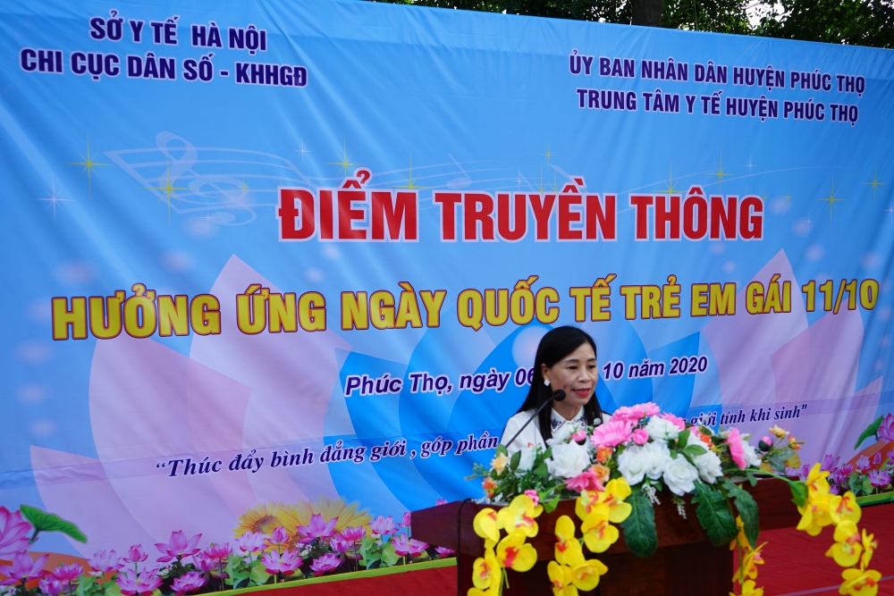 Huyện Phúc Thọ tổ chức điểm truyền thông hưởng ứng Ngày Quốc tế trẻ em gái