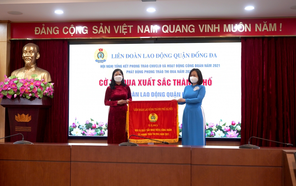 LĐLĐ quận Đống Đa tổng kết hoạt động năm 2021 và tổ chức chương trình “Tết sum vầy - Xuân bình an”