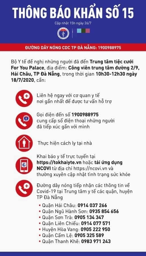 Phòng chống Covid-19: Bộ Y tế thông báo khẩn