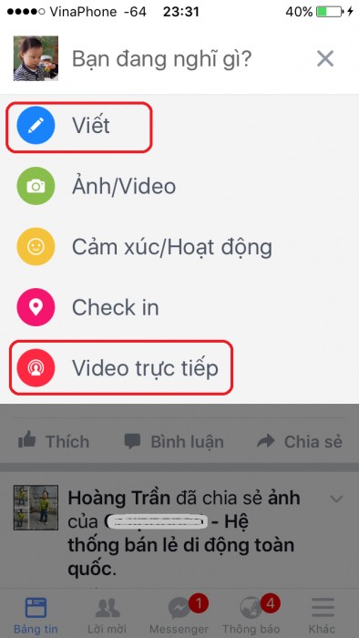 Hướng dẫn mở tính năng phát video trực tiếp trên Facebook