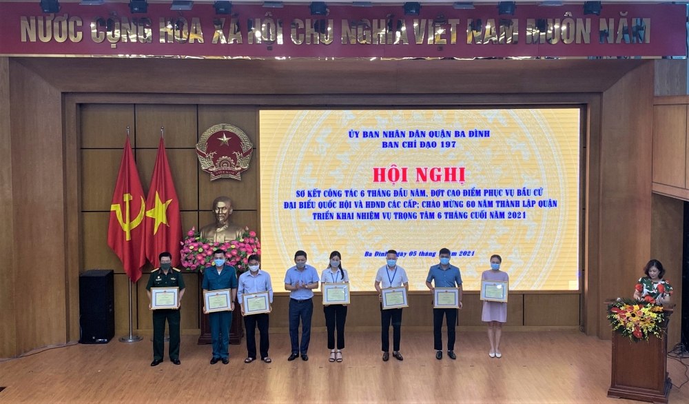 Ban Chỉ đạo 197 quận Ba Đình quyết tâm hoàn thành xuất sắc nhiệm vụ 6 tháng cuối năm 2021