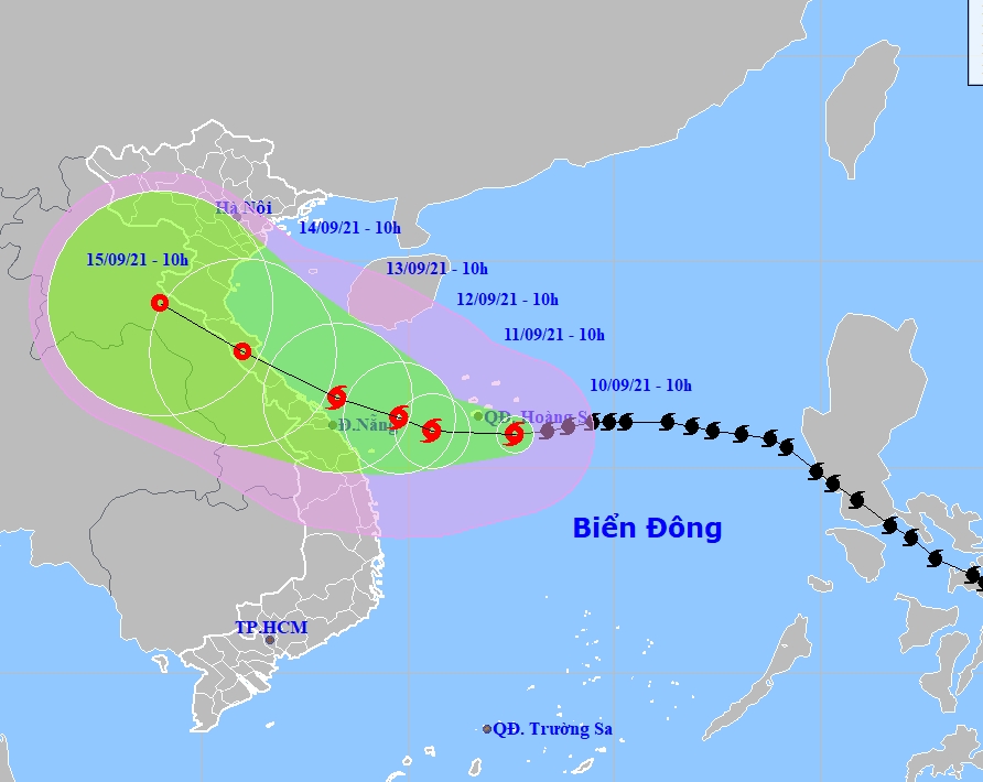 Tin bão mới nhất: Bão Conson sẽ gây mưa to đến rất to ở các tỉnh miền Trung