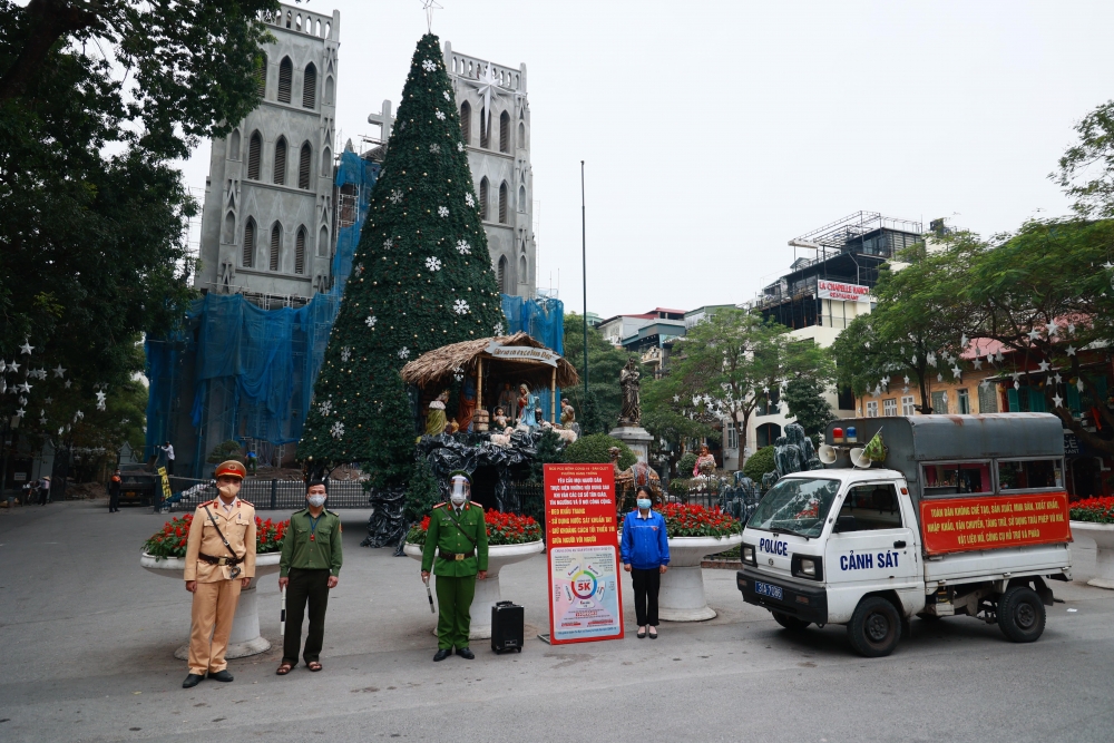 Công an Hà Nội: Xử lý nghiêm trường hợp vi phạm quy định phòng, chống Covid-19 trong dịp Lễ cuối năm