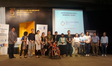 3 đội đạt giải thưởng cuộc thi "Thử thách SDGs – SDG Challenge 2017"