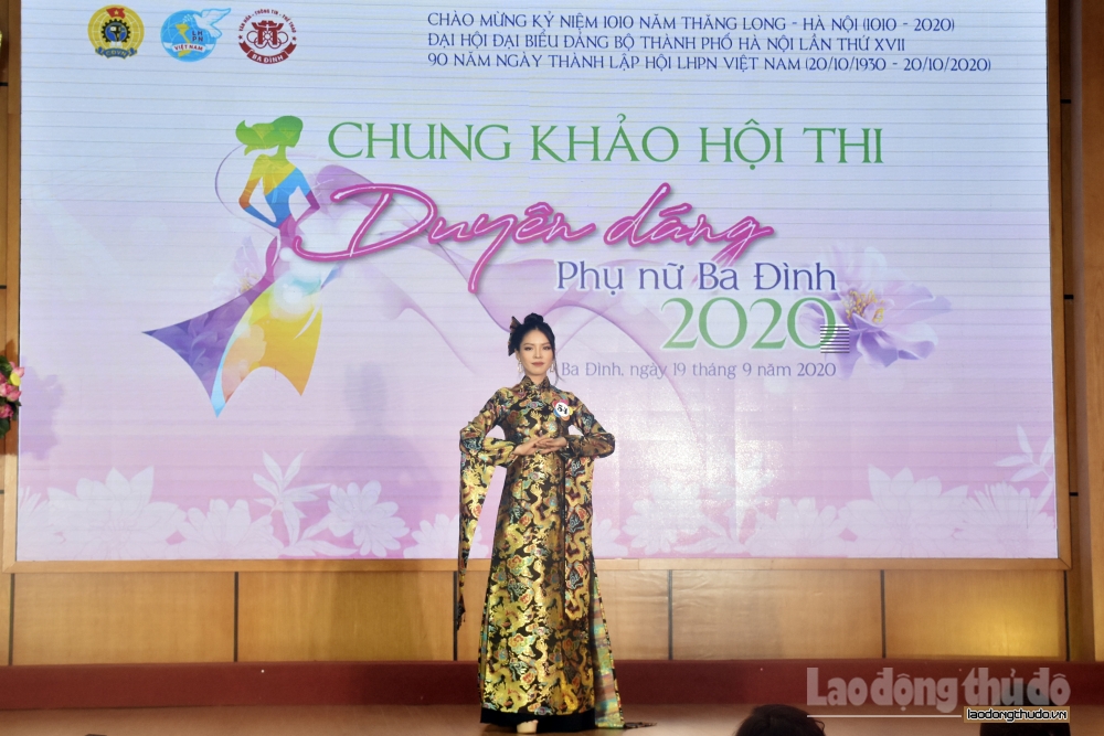 Chung khảo hội thi "Duyên dáng Phụ nữ Ba Đình" năm 2020