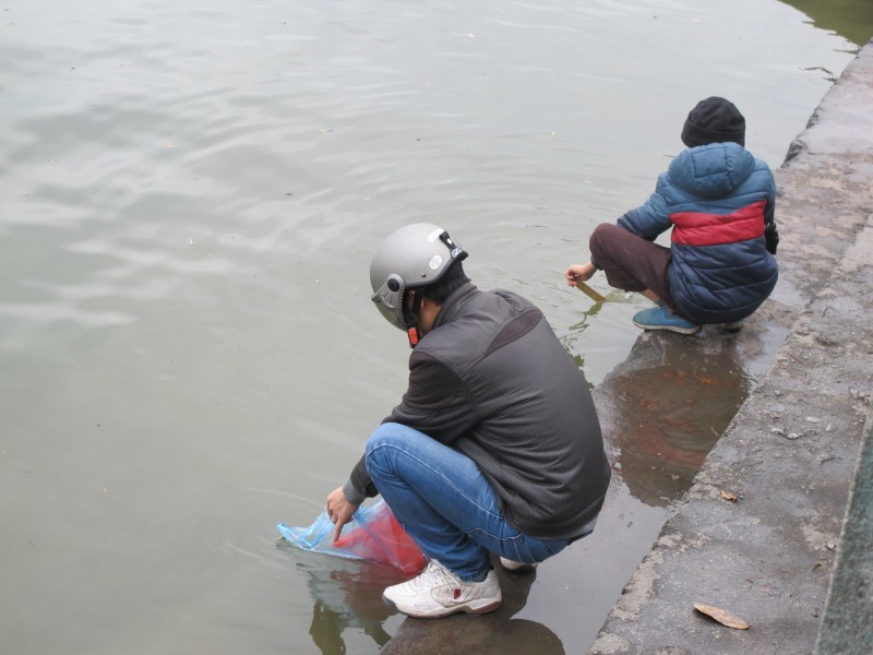 chuyen cua nhom ca chep va nha tu hanh trong ngay tien ong tao chau troi