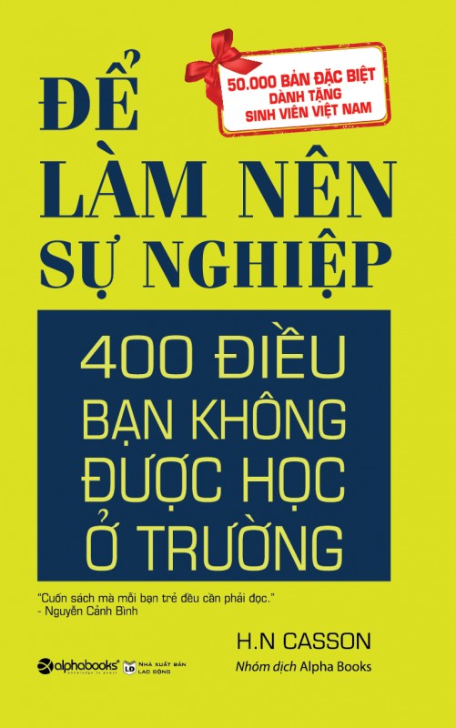 Tặng 5 vạn cuốn sách “Để làm nên sự nghiệp” cho tân sinh viên