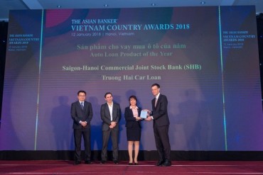 Asian Banker vinh danh SHB là ngân hàng có sản phẩm cho vay mua ô tô của năm