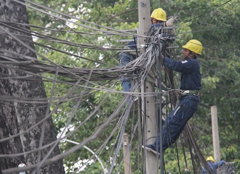 60 tuyến phố Thủ đô sắp được hạ ngầm cáp