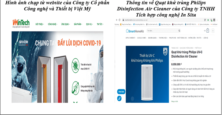 Khuyến cáo người dân cần cẩn trọng khi mua sản phẩm điện tử có công dụng diệt Covid-19