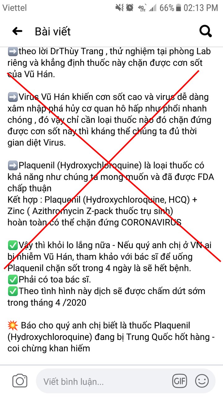 nhap vien vi nghe mang xa hoi uong thuoc sot ret chong covid 19